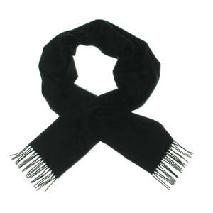 Sciarpa Invernale da Donna Kenneth Cole New York con Frange, Nera, in Denim con Motivo Floreale e Leopardato, Taglia Regolare - Product Image 1