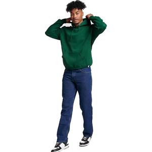 Sudadera con capucha de lana mezclada de algodón de talla grande para hombre, Jersey extragrande con logotipo bordado, sudadera básica con capucha - Product Image 3