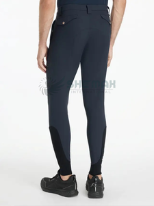 กางเกงขี่ม้าสำหรับผู้ชายกางเกงแข่งขันระดับมืออาชีพพร้อมดีไซน์เพรียวบางแผ่นเสริมหัวเข่าเพื่อการยึดเกาะและความมั่นคง - Product Image 6