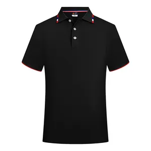 Long Sleeve Men's Polo Shirts Wholesale custom logo plus size men golf Breathable 100% Cotton polo shirt For Running and Jogging