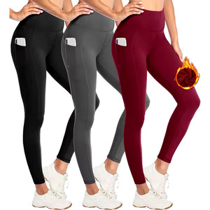 Shorts de yoga taille haute personnalisés pour femmes en Spandex/Nylon à imprimé écossais, respirants, séchage rapide, écologiques, grandes tailles, effet ventre plat - Product Image 2