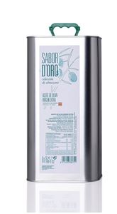 ACEITE SABOR D'ORO Selection Of Almazara 5-Liter Metal Tin Cold Pressed Extra Virgin <strong>Olive</strong> <strong>Oil</strong> Versatile Mediterranean Diet <strong>Oil</strong> - Product Image 1