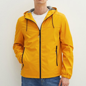 High Quality Winter Softshell Jacket Men OEM ODM Wholesale Customized Logo Printing Full Sleeves Hooded Front Zipper Waterproof - Product Image 2