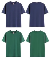Kaos Polos Kasual Terbaik dengan Pola Solid, Bahan Katun 100% dengan Cetak Transfer Panas, Bernapas, MOQ Rendah, Harga Grosir