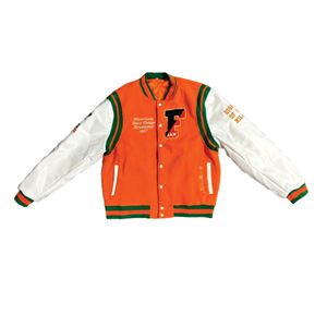 Chaqueta Universitaria Famu de la Universidad Agrónoma y Mecánica de Florida, para Hombre y Mujer, Estilo Vintage, de Lana y Seda, Bordada, con Botones Decorativos, para Invierno - Product Image 1