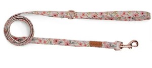 Luxury Durable Eco-Friendly Breathable Cotton <b>Dog</b> Cat Retractable <b>Leash</b> 1.3* Cherry Blossoms Print Waterproof Fashion Modern - Product Image 2