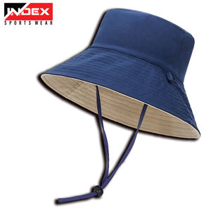 Chapeaux seau compressibles unisexes de luxe Designer réversible avec couleur noire Logo sur mesure Marque privée pour les scènes de pêche décontractées - Product Image 6