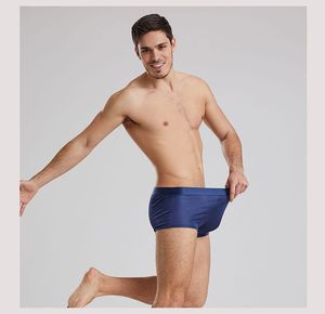 Calzoncillos Boxer Deportivos Casuales para Hombre, Tejido Sólido, Suave, Transpirable, Cintura Media, con Cordón - Product Image 4