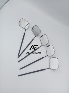 Professionnel Grand Carré Noir Mat Extension De Cils Miroir Poignée En Gros Logo Personnalisé En Acier Inoxydable Cils Artistes Outil - Product Image 5