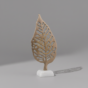 รูปปั้นบนโต๊ะโลหะทองแดงแบบแอบสแตรกทันสมัยอลูมิเนียมขัดเงาศิลปะการตกแต่งภายในร่วมสมัยผู้ส่งออกชิ้นเน้น - Product Image 1