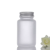 Logo personnalisé 100cc PET sérigraphie bouteilles de capsules de supplément vitaminique vides bouteille de pilules en plastique cylindrique pour la médecine