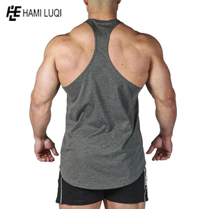 Camiseta sin mangas de fitness personalizada Unisex para hombre, manga alta, entrenamientos de verano, calle deportiva, bolsillo lavado muscular, poliéster Spandex para - Product Image 2