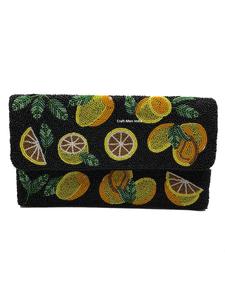 Bolso de Mano Tipo Clutch con Solapa para Mujer, Diseño Elegante, Cierre de Cremallera, Forro de Nailon y Seda de Alta Calidad, Adornado con Cuentas, Ideal para Fiestas, Bordado en Ambos Lados - Product Image 2