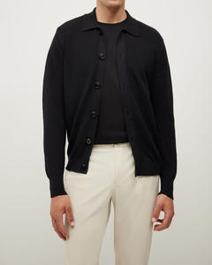 Sudadera de Punto con Puños Elásticos de Ajuste Moderno y Transpirable Imprescindible para Hombre, Sudadera Ligera con Botones de la Mejor Calidad y Duradera - Product Image 1