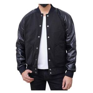 Envío Directo chaqueta de béisbol de lana Unisex chaqueta universitaria bordada de chenilla hombres letras parche chaqueta de béisbol suelta Unisex - Product Image 2