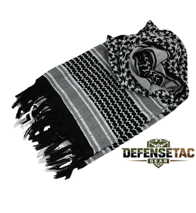 Keffiyeh Tactical Desert Scarf Neck Head Wrap avec Tassel pour Hommes Femmes Explore Land Cotton Shemagh - Product Image 3