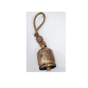 <b>Garden</b> friendly brass cow bells with vintage rope great <b>for</b> <b>wind</b> <b>chimes</b> spiritual spaces or rustic themed houses - Product Image 1
