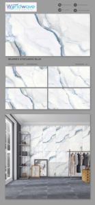 กระเบื้องปูพื้นและผนังพอร์ซเลนเคลือบเงาขนาด 600x1200 มม. ผิวมันเงาพรีเมียม ความหนา 8.5 มม. 9 มม. ดีไซน์ล้ำสมัย - Product Image 5