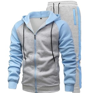 Chándales transpirables con capucha y cremallera para hombre, conjunto de chándal con cremallera y capucha de piel, chándal, chándal de lana de invierno, venta al por mayor - Product Image 4