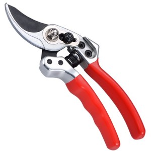 6.7inch Light Duty Bypass <b>Pruning</b> Shears SK5 High Carbon Steel Aluminum Handle PTFE Coated Anti-Slip Grip Red Silver Model - Product Image 1