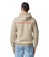 Sweat à capuche unisexe tendance en molleton 100 % coton pour l'hiver, décontracté, doublé, avec motif imprimé personnalisé, haute qualité, grandes tailles