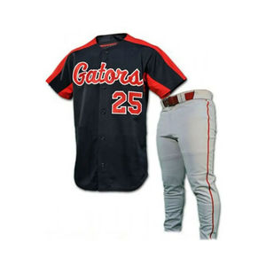 Vêtements de sport pour hommes les plus vendus de Direct Factory, uniforme de baseball professionnel de haute qualité avec logo personnalisé, 100% polyester, séchage rapide - Product Image 6