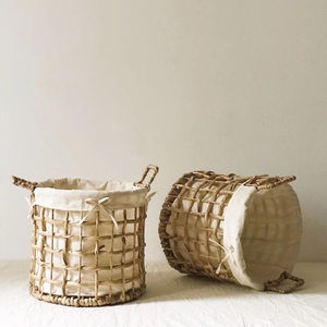 Cesta de lavandería ecológica Viet Fargimex, cesto de jacinto de agua tejido a mano con tapa, estilo Interior Natural, almacenamiento para el hogar - Product Image 3