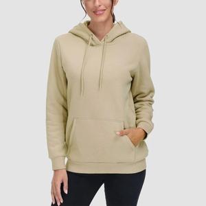 D & M personalizado 100% algodón Sudadera con capucha color sólido de gran tamaño unisex sudaderas con capucha 2 piezas conjunto invierno tracusuits para mujer - Product Image 3