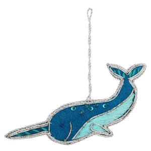 Ornement suspendu ethnique en zari |   Décoration artisanale en tissu et soie pour événements et cadeaux | Article de décoration pour mariage indien - Product Image 3