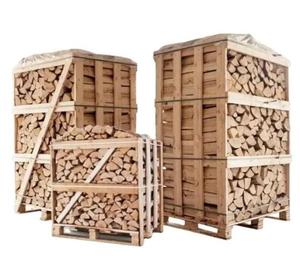 Leña Seca al Horno de Color Natural: Roble, Haya, Abedul, Fresno, Carpe. Palés de Madera para Calefacción Exterior en Hawái. - Product Image 1