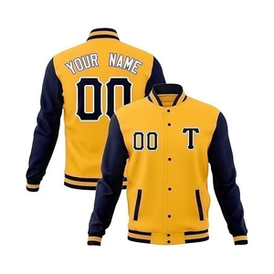 Gran oferta, Chaqueta de algodón Letterman 100% para hombre, recién llegado, chaqueta de béisbol de calle alta, cuello levantado bordado, patrón estándar - Product Image 4