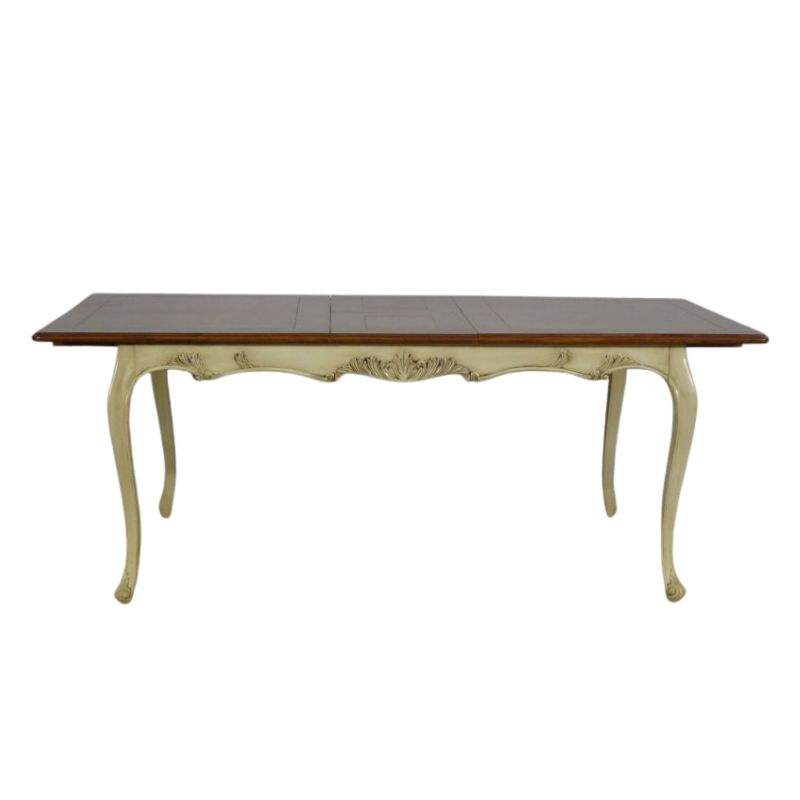 Antique White Painted & Wood Stain