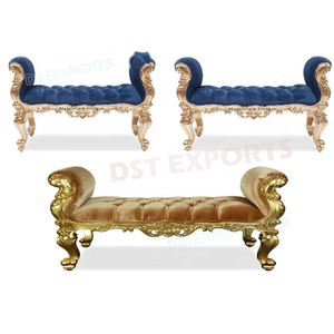 Canapé dos nu pour scène de mariage asiatique Chaise dos nu Canapé arabe pour décor Mehndi Canapé dos nu Mehndi à thème arabe élégant - Product Image 1