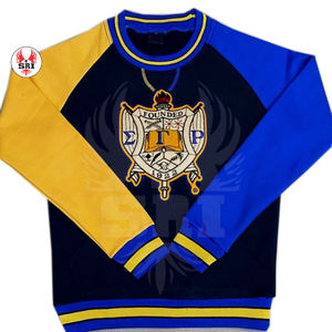 Sudadera de Cuello Redondo para Mujer con Bordado de la Hermandad Sigma Gamma Rho |   Sudadera con cuello redondo estilo personalizado para mujer con bordado de la hermandad SGRho - Product Image 1