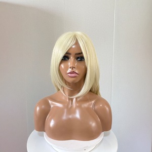 Support de perruque à double épaule en PVC, nouveau moule de tête, demi-corps, mannequin féminin - Product Image 3
