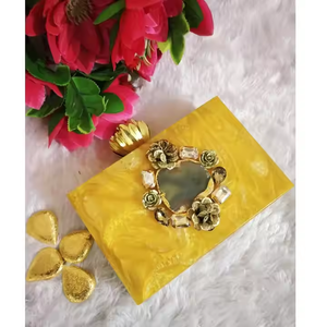 Crescent Crafts Diseño retro Bolso de mano Cartera Patrón animal Fabricante mayorista para cuerno Hueso Madera Artículos de latón químico - Product Image 3