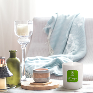 Vela Aromática de Soya con Aroma a Hierba Limón Silvestre Aromatika en Frasco de Vidrio, Colección para el Hogar, Vegana, Ecológica, Aromaterapia, Regalo Energizante - Product Image 4