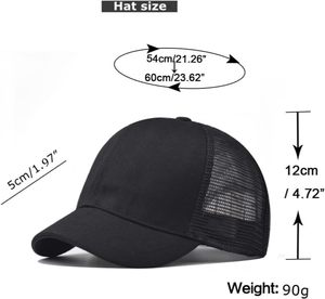 Casquette de baseball à bord court, chapeau d'entraînement à bord court uni réglable chapeau de pêche athlétisme chapeau de camionneur maille - Product Image 4