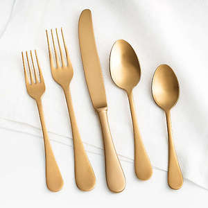 Mayorista Juego de cubiertos de plata de metal con mango real para hoteles y restaurantes Vajilla Juegos de cubiertos para comer - Product Image 6