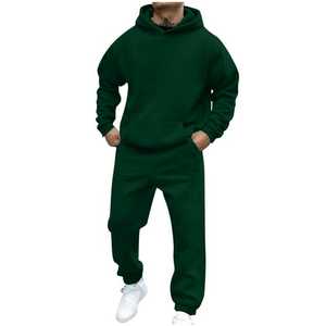 Chándales para hombre Traje de 2 piezas Jersey de manga larga Sudadera con capucha Pantalones de jogging Trajes de entrenamiento deportivo informal a juego - Product Image 2