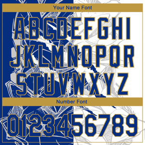 Polo personnalisé par sublimation avec un design dynamique bleu et blanc, nom d'équipe et numéro de joueur personnalisés, élégant et confortable - Product Image 4