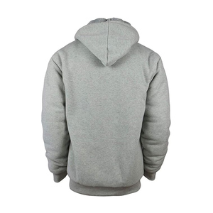 Vente en gros de sweats à capuche surdimensionnés en coton vierge uni épais Logo personnalisé Sweats à capuche pour hommes grande taille - Product Image 2