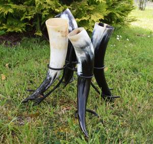 Cuernos de Beber Vikingos Religiosos Hechos a Mano, Ecológicos, Tallados en Cuerno de Búfalo, Estilo Animal, Creaciones Antiguas, Venta al por Mayor en Uttar Pradesh - Product Image 4