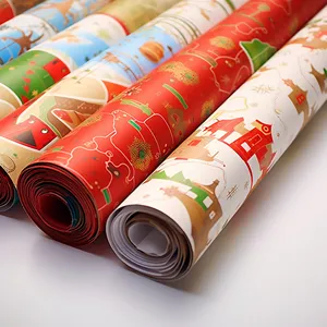 กระดาษปริ้นเตอร์สำหรับห่อขนมแบบแบนสำหรับเทศกาลคริสต์มาสฟรี
