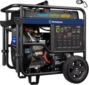 Générateur portable de secours domestique tri-énergie 18000 Watts, neuf, avec démarrage électrique à distance et commutateur de transfert, prêt à l'emploi, avec 3 ans de garantie - Product Image 3