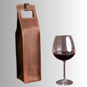 ถุงไวน์และที่ใส่ขวดไวน์หนังแท้หรูหรากล่องของขวัญไวน์คู่แบบสั่งทำ - Product Image 4