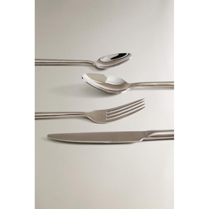 Ensemble de couverts fantaisie de qualité supérieure couleur argent bien poli en acier inoxydable matériel vaisselle cuillère fourchette et couteau ensemble de 5 - Product Image 5
