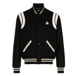 Chaqueta Letterman de Invierno Personalizada de Alta Calidad con Cuello Alto y Logotipo Frontal, Diseño Personalizado para Hombre, Servicio OEM - Product Image 1