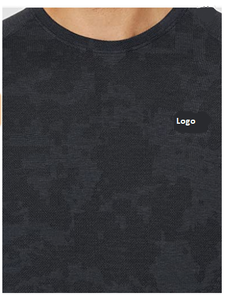 Men's Camo Short Sleeve T-Shirt 100% Polyester Imported Pull on Closure <b>Machine</b> Wash Breathability Apparel Stocks Lots - Product Image 3