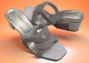 รองเท้าแตะผู้หญิงส้นรองเท้าไรน์สโตน, รองเท้าผู้หญิงรองเท้ามีสายรัดข้อเท้าทันสมัยรองเท้าผู้หญิง - Product Image 2